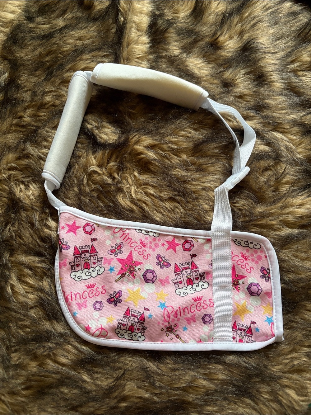 Kids Pink Princess Arm Sling with Padded Strap